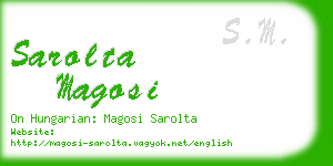 sarolta magosi business card